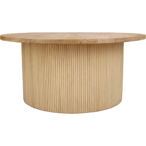 Kiefer Coffee Table in Rattan & Wood